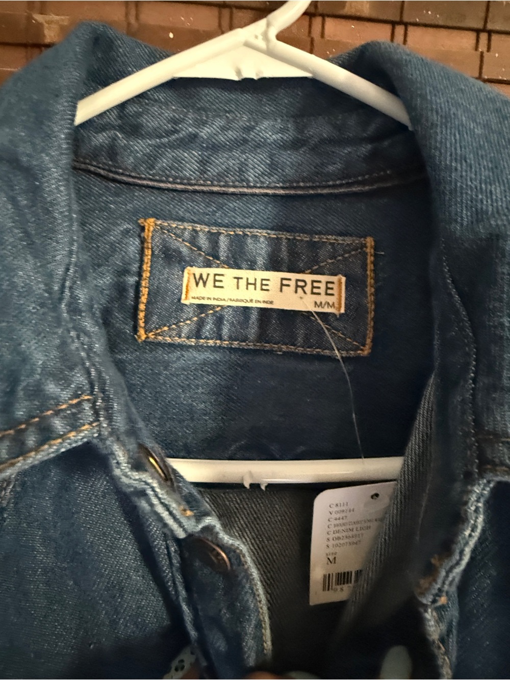 We The Free Blue Denim Button-Front Jacket - Picture 4 of 12